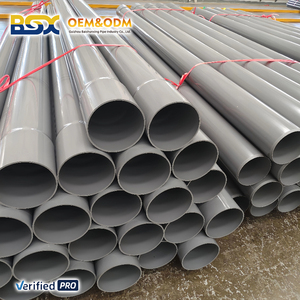 Tubería de <span class=keywords><strong>PVC</strong></span> de 90, 110 y 160 mm, 4, 6 y 8 Pulgadas, ASTM D1785 SCH 80, PN16, Alta Presión, para Uso Industrial y Químico, Resistente a la Corrosión, <span class=keywords><strong>PVC</strong></span> Rígido - Product Image 1