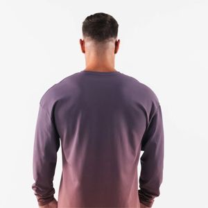 100% coton T-shirt à manches longues pour hommes blanc surdimensionné poids lourd idéal pour l'impression et la personnalisation de Logo personnalisé - Product Image 2