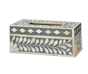 Bone Inlay <b>Floral</b> Design Tissue <b>Box</b> by STAR CRAFT INDIA Export Bone Inlay Hot Selling 2024 Home and Kitchen - Product Image 2