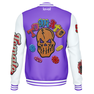 Chaqueta universitaria gruesa de satén personalizada para hombre, ropa de calle bordada, chaqueta universitaria informal de béisbol Vintage de talla grande para hombre - Product Image 2