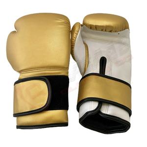 Patchwork de couleur jaune noir taille adulte personnalisé en cuir Pu poinçonnage Arts martiaux Kickboxing gants de boxe - Product Image 2