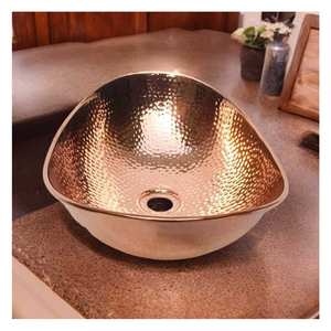 Évier de navire à bol unique en cuivre moderne le plus vendu de haute qualité fabriqué en Inde en vente pour la salle de bain - Product Image 6