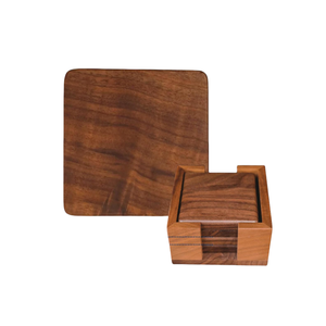 Juego de posavasos de madera duraderos que ofrecen un rendimiento confiable y duradero, ideales para cocinas y comedores elegantes. - Product Image 3