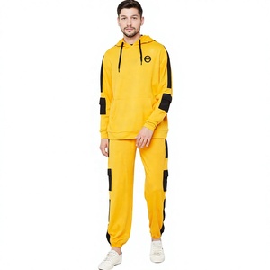 Ventes chaudes 2024, survêtements de sport pour hommes, hiver, à capuche, 100% coton, respirant, haute qualité, manches longues, jogging, entraînement - Product Image 1
