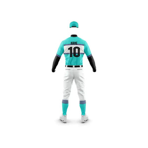Unisex personalizado poliéster transpirable béisbol Jersey para Hombre Ropa deportiva juvenil Collage Hip Pop estilo Softball uniformes - Product Image 2