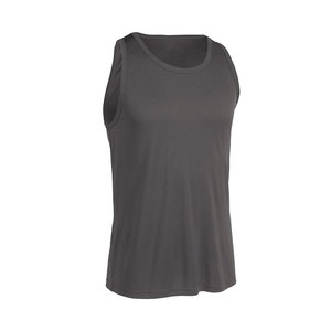 High Quality <b>Grey</b> Tank <b>Top</b> for Mens Custom Sportswear Gym <b>Vest</b> Sleeveless Quick Dry Singlet for Workout & Fitness OEM Supplier - Product Image 2