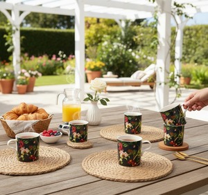 Indian Manufacture Elegant Ceramic Cup Set Durable and Microwave Safe for Tea and Coffee Available for Affordable price - Product Image 2