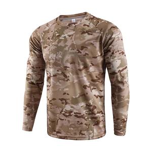 Sweat à capuche camouflage pour hommes avec masque facial Chemise de pêche UV à manches longues Séchage rapide pour la chasse à la plage Maillot de football en plein air BAS quantité minimale de commande 2025 - Product Image 6