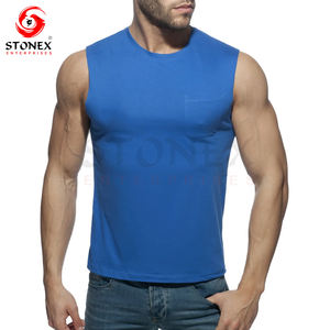 Débardeur en coton bon marché 2024 vêtements de sport pour hommes vente en gros de débardeur d'entraînement pour hommes débardeur de jogging pour hommes - Product Image 4