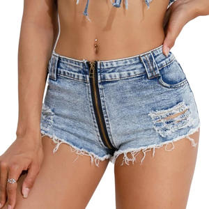 2024 Women Summer New Fashion Denim <b>shorts</b> Zipper <b>Short</b> low waist button pocket versatile casual female <b>Short</b> Pants - Product Image 3