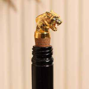 Decorative handcrafted metal <b>bottle</b> <b>stopper</b> perfect for gifting during housewarming parties and celebrations - Product Image 1