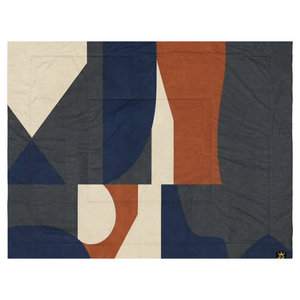 Couette Legacy Luxe Terracotta Indigo, design moderne et luxueux, en microfibre, coton et polyester, douce et confortable, pour la maison, disponible en tailles double, queen et king. - Product Image 2