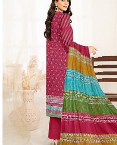 Muy alta calidad paquistaní shalwar kameez exportación calidad shalwar kameez damas pakistaní algodón/césped trajes impresos - Product Image 5