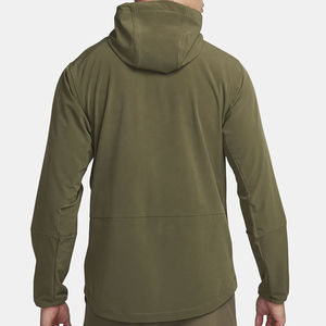 Chaqueta cortavientos impermeable para hombres y mujeres de talla grande Logo impreso cuello con capucha Material de tela XL Tamaño - Product Image 3