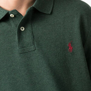 Fabricante de ropa respetuoso con el medio ambiente, Polo de algodón orgánico de punto texturizado, tela sostenible para hombres, transpirable y personalizado - Product Image 2