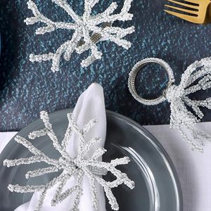 Anneaux de serviette super luxueux, décor de table exclusif pour fête de mariage, perles de verre uniques en forme vintage, perles de bois en alliage de fer, papillon - Product Image 1