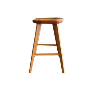 Chaises de restaurant en teck vieilli de qualité supérieure, design moderne et minimaliste, pieds longs - Product Image 3