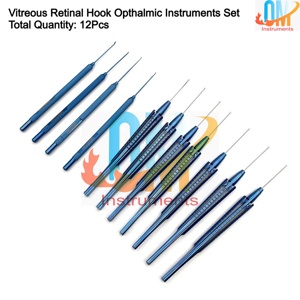 ชุดเครื่องมือผ่าตัดจอประสาทตา Vitreo Retinal Instruments คีมจับจอประสาทตา ตะขอเกี่ยวจอประสาทตา ทำจากสแตนเลสสตีล ใช้ซ้ำได้ ได้รับมาตรฐาน CE ISO | โอลด์เมด - Product Image 5