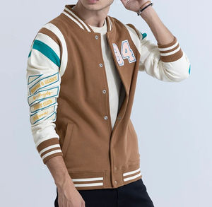 Veste universitaire à capuche pour homme Tealom, style streetwear, col montant, hiver, décontractée, baseball, unisexe, personnalisable avec lettres sur le devant - Product Image 3