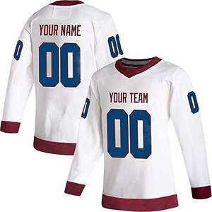Custom Color Ice Hockey Jersey-Full Sleeve 100% Polyester Custom Printed Quick Dry & Eco-Friendly - Product Image 3