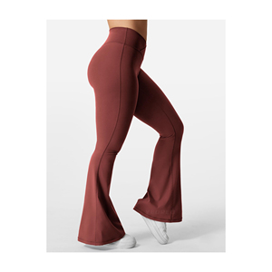 Collants de sport de fitness évasés taille haute pour femmes pantalons de yoga d'été en polaire Leggings push-up inspirés de Streetwear pour l'entraînement de gymnastique - Product Image 2