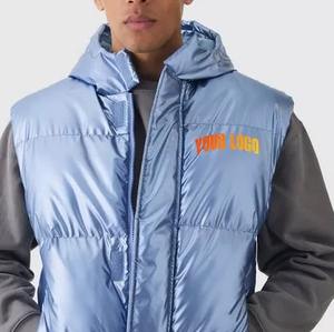 Veste d'hiver sans manches de haute qualité personnalisée au prix de gros pour homme Veste pour homme avec rembourrage de la taille en duvet 2025 - Product Image 5