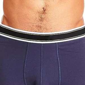 Sous-vêtements pour hommes sous-vêtements confortables à séchage rapide sans couture pour hommes sous-vêtements en coton spandex personnalisé rayé Logo imprimé Boxer court Oem - Product Image 3