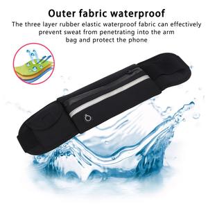 กระเป๋ามีซิปพร้อมกระเป๋าคาดเอวสำหรับวิ่งกันน้ำน้ำหนักเบาปรับได้กระเป๋าคาดเอวสำหรับเล่นกีฬา OEM/ODM - Product Image 5