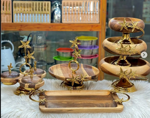 Fine Quality <b>top</b> Silver And Gold <b>Stands</b> Cake <b>Stands</b> Cake Domes Cooke <b>Stands</b> Bowls Trays and Dishes Boarder With Floral Pattern - Product Image 4