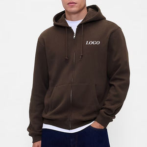 Fermeture à glissière, prix avantageux pour les acheteurs en gros / Sweat à capuche en polaire pour homme de haute qualité avec cordon de serrage pour ajuster la capuche - Product Image 1