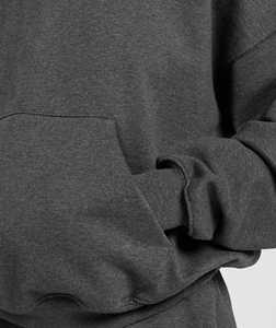 Quarter Zip sudadera toalla francés Terry 100% algodón suave de gran tamaño pulóver con logotipo personalizado Streetwear Top para mujer - Product Image 4