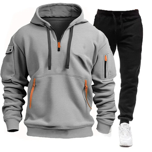 ชุดวอร์มสำหรับผู้ชายชุดวิ่งระบายอากาศได้ดีดีไซน์โลโก้ออกแบบได้ตามต้องการเหมาะสำหรับกีฬาและการใช้งานกลางแจ้ง - Product Image 3