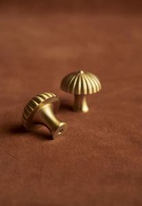 Gold brass mushroom <b>knobs</b> pull cabinet drawer for home dresser <b>door</b> cabinet furniture <b>decorative</b> kitchen wardrobe handle <b>knobs</b> - Product Image 2