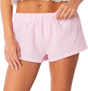 Shorts pour femmes les plus vendus, 100% coton, légers, taille élastique, séchage rapide, sportifs, impression de logo personnalisée, service OEM - Product Image 5