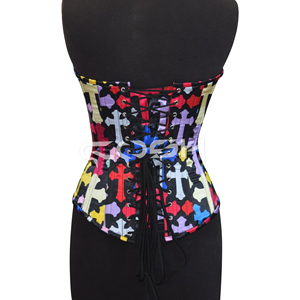 Corsets à imprimé sublimé avec fermeture à boucle avant - Product Image 6