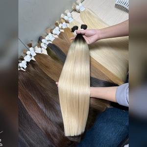 Pour Ombre Piano Blonde Tendance Couleur Remy Humain Vietnamien Cambodgien Extensions de Cheveux Prix Usine Trame Unique - Product Image 1