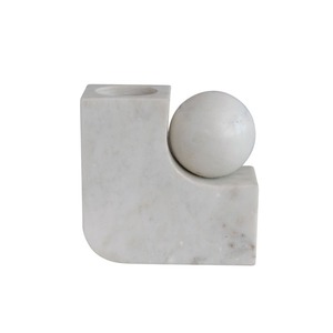 Luxury Ceramic Candle <b>Jar</b> with <b>Marble</b> Accents Stylish Holder for Weddings and Events From India for Sale - Product Image 6