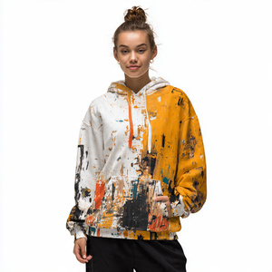 Printed Drop Shoulder Hoodie Women Custom Heavy <b>Weight</b> Fleece Pullover Hoodies <b>Ladies</b> Winter Outdoor Print Hood Women's - Product Image 6