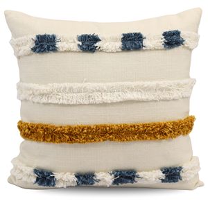 Funda de Almohada Decorativa de Lujo Bordada a Mano con Diseño Floral de Algodón Resistente a las Manchas para Sofá, Sala de Estar, Decoración de Hotel - Product Image 1