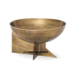 Cuenco para servir de madera con mango en forma de asta, ensaladera hecha a mano de excelente calidad, cuenco de madera nuevo con estilo clásico - Product Image 2