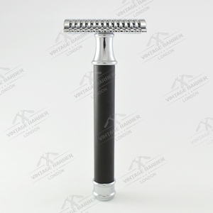 Maquinilla de afeitar en húmedo con peine abierto tradicional con mango de Metal negro Maquinilla de afeitar de seguridad para Bikini Barba Piernas Axila - Product Image 6