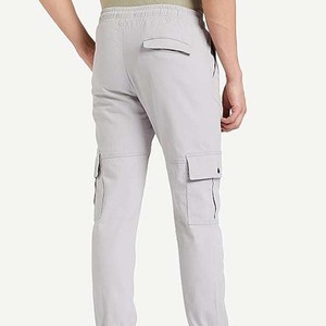 Pantalon de survêtement vierge en gros pour homme, en coton, personnalisable, décontracté, style streetwear, avec poches 2026 - Product Image 2