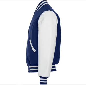 2024 unisexe personnalisé Baseball hiver veste haute qualité en cuir hommes décontracté Chenille broderie Esprit coton imprimé tissu - Product Image 4