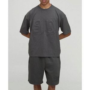 Conjunto de pantalones cortos para hombre, novedad, logotipo personalizado, 100% algodón, secado rápido, estilo callejero de verano, a la venta a precio mayorista - Product Image 1
