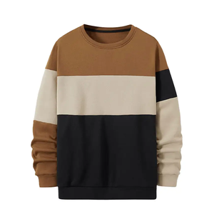Sweatshirts de haute qualité de couleur unie grande taille pour hommes Sweatshirts de rue à la mode pour hommes - Product Image 6