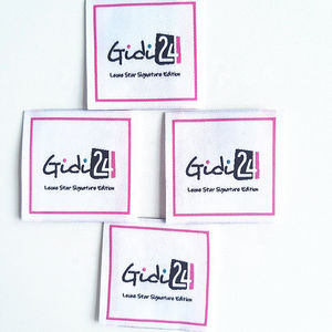 Luxury Custom Woven Label 100% Cotton <b>Clothing</b> Fabric Neck <b>Tags</b> Woven Brand Labels for Fashion Straight Cut Garment <b>Tags</b> - Product Image 5