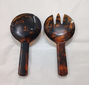 ชุดช้อนส้อมสลัดเรซิ่นทันสมัย พร้อมช้อนและส้อม - ปลอดภัยต่อสิ่งแวดล้อม ใช้กับเครื่องล้างจานได้ เหมาะสำหรับงานเลี้ยง - Product Image 2