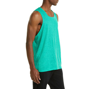Débardeur de sport pour homme KATBROS en coton respirant et fibre de bambou, col rond, uni, pour la musculation et les entraînements musculaires - Product Image 3