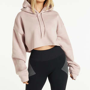 Sudadera con Capucha Corta Personalizada Kivotech con Logotipo, Sudadera Unisex para Mujer, Sudadera Gruesa Holgada para Mujer - Product Image 6