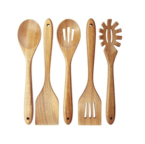 Juego de Cubiertos de madera de acacia Natural 100%, nuevos estilos, juego de cubiertos, cubiertos de alta calidad, juego de cubiertos de madera, tamaño personalizado - Product Image 4